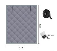 Zilimontt Heavy Duty Thermal Window Insulation Cover Having Thick Cotton Layer Plus Oxford Cloth Blocks Cold and Heat for Energy Saving Fits Various Sizes for Winter HOM(47*63in)
