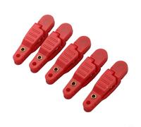 Zilimontt Heavy Tension Snap Release Clips for Downrigger, Outrigger & Trolling Fishing - 5-Piece Set, Stainless Steel Core, Saltwater-Resistant, 48.6 x 12 x 11 mm, 4.5(red)