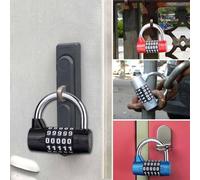 Zilimontt Heavyduty 5digit Combination Padlock Having Zinc Alloy Body for Gym Lockers Cabinets Luggage Plus Doors Antitheft Security Lock with Alphabet Wheel Pattern(Black)