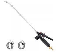 Zilimontt High Pressure 29 Inch Sprayer Wand, Brass Barb, Sprayer Wand Hoses, Adjustable Nozzle Stainless Steel Sprayer Wand with Shut off Valve, for Garden, Car Wash