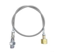 Zilimontt High Pressure Hose Adapter for Blue Home Water Carbonators| For ACME W21.8-14 to Cylinder Transfer Line| 90cm Metal Flexible Connection Kit for Soda Making