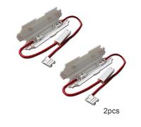 Zilimontt High Voltage Fuse Holder for Microwave Oven, 5kV 0.65-0.9A Fuse Accessories, 2 Pack White Ceramic Fuse Block(5KV0.65A)