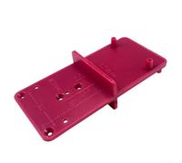 Zilimontt Hinge Drill Hole Opener Locator Guide for 35mm and 40mm Hinges, Woodworking Cabinet Door Installation Tool with Precise Positioning, Long Lasting ABS Construction(Red)