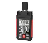 Zilimontt HT602A Digital Sound Level Meter with LCD Display, 30-130dBA Range, ±1.5dB Accuracy, A-Weighted Decibel Measurement, Fast/Slow Response, Ambient Temperature
