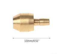 Zilimontt Hydraulic Brake Hose Olive and Insert Set, Metal Construction for Hayes Systems, 5-Piece Kit Compatible with 5.4 mm Tubing, Gold Color for Mountain and