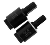 Zilimontt Hydraulic Soft Close Toilet Seat Damper Hinge Set of 2, Black Plastic Rotary Torque Damper for for Left or Right Handed Installations, Slamming and