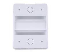 Zilimontt Indoor Distribution Box for 2-4 Way Circuit Breakers, MCB ABS Junction Box, Plastic Electrical Enclosure with Transparent Grey Cover, Wall Mountable, White +