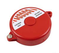 Zilimontt Industrial Safety Gate Valve Lockout Device, ABS Plastic Round Cover for for Pipeline Globe Valve Handwheel, Compatible with 25-64mm and 64-127mm Diameters, Red(64-127mm)