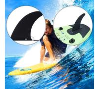 Zilimontt Inflatable Paddle Board Fin Replacement 9 Inch, Snap-On Center Fin with Upgraded PA and 30% Fiberglass, Tool-Installation, Streamlined Design for for Better