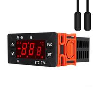 Zilimontt Intelligent Digital Controller with Dual Sensor Line, -50 to 110°C Range, ±0.5°C Accuracy for Industrial and Commercial Refrigeration Applications