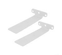 Zilimontt Invisible Shelf Bracket Wall Mounted Thickened Storage Rack Desk Support with Enhanced Load Capacity and Safety Features for Home Office Installation in White(6 inches)