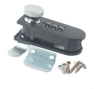 Zilimontt Keyless Combination Cabinet Cam Lock with 3-Digit Code, ABS Modern Door Lock for for Office Cabinet, Drawer, Kitchen Cupboard, Single/Double/Triple Opening, 75 x(Single Open)