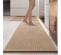 Zilimontt Kitchen Floor Mat With Waterproof And Non Slip Rubber Backing 17x28inch, Cushioned Padding To Reduce Fatigue While Standing, Suitable For Multiple Home Areas