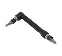Zilimontt L-Type Hexagon Screwdriver Bit with 90° Double-End Handle, 1/4 Inch 6.35mm Socket Wrench Tool for for Furniture Assembly, Electronics Repair and DIY Projects,(3pcs Set)