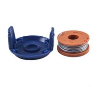 Zilimontt Lawn mower Spool Compatible with for Mac for Allister MGTP18Li Trimmer Line,1.65mm 3 m WX150 Spool Line Replacement for Macallister Lawn mower(1 Spool+1 Cover)