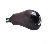 Zilimontt Leather and Plastic Gear Shift Knob with Boot Compatible with C Class W204 C204 2007-2013 Models in Mocha Color for Easy Installation and Stylish Inter