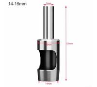 Zilimontt Leather Hole Punch Tool Set with HSS Hollow Drill Bits 2-25mm for Belt, Cloth, PVC, Plastic, Rubber and Sponge Crafting, Durable Wear and Heat Resistant Steel(14mm)
