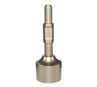 Zilimontt Long Ground Rod Driver for 65A Drill - T-Post Fence Post Driver Made of 40Cr Alloy Steel, Compatible with Electric Hammer and Piling Hammer Head, Silver (65/76/(76mm)