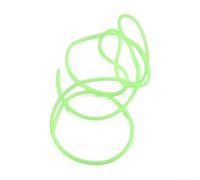 Zilimontt Luminous PVC Fishing Rig Tube 1/1.5m with 0.8-2mm Inner Diameter, Glow in The Dark Line Protector and Attractant for for Night or Deep Water Fishing, Green(1.5mmx1m)