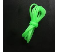 Zilimontt Luminous PVC Fishing Rig Tube 1/1.5m with 0.8-2mm Inner Diameter, Glow in The Dark Line Protector and Attractant for for Night or Deep Water Fishing, Green(2.0mmx1m)