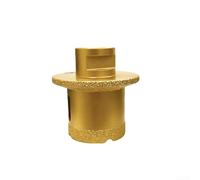 Zilimontt M14 Thread Core Drill Bit 40/45/50mm for Sink and Washbasin Installation with Dry and Wet Drilling Capability, Porcelain Tile Marble Slate Cutting, Etched(50mm)