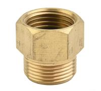 Zilimontt M22x1.5 Pressure Washer Adapter Female Metric Brass Connector 1/2 Inch Thread Compatible With Quick Connect System 400 Bar Temperature Resistant