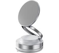 Zilimontt Magnetic Car Phone Holder Vacuum Suction Cup Mount 360° Rotatable Adjustable Stand For Dashboard Windshield (White)