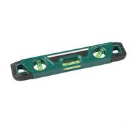 Zilimontt Magnetic for Torpedo Level 23cm with Shockproof Rubber End and V-Groove for Woodworking, Decoration, and Installation Projects on Metal Surfaces