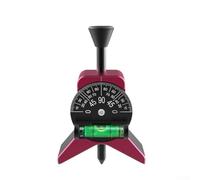 Zilimontt Magnetic Pipe Center Finder Tool with Adjustable Dial Bubble Protractor, Strong Magnetic Grip for Hands- Use, Fits 1-1/2" to 6" Pipes, Anodized Aluminum