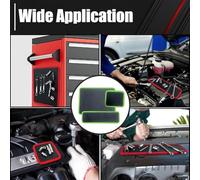 Zilimontt Magnetic Tool Holder Organizer Mat Tray with 3-Piece Set for Car Repair Mechanics Engineers and DIY Enthusiasts in Garage Workshop Home Projects Green Black(3pcs)