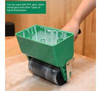 Zilimontt Manual Roller Type Glue Applicator 6 Inch with Replaceable Sponge Roller, Adjustable Glue Flow, Non-Slip Handle for Wood, PVC, Latex - 1 Pack(6Inch Adjustable)