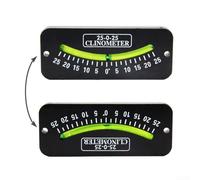 Zilimontt Marine Inclinometer for Sailboats Yachts and Boats with High-Resolution Display and Long Lasting ABS Construction in Black and Green(25 Degrees)