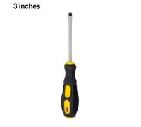 Zilimontt Massage Handle Screwdriver with Strong Magnetic Function, Cross and Slotted Head Made of Chrome Vanadium Steel for 6mm Screws, Ergonomic Non-Slip Grip and(3-inch single word)(Massage handle)