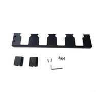 Zilimontt Metal 4 Battery Holder Storage Rack For Packout System 18V 20V Wall Mount Organizer With Pre-drilled Holes Black Red Garage Workshop Tool Storage(Black)