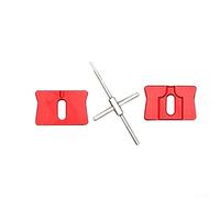 Zilimontt Metal Fishing Reel Spool Bearing Pin Remover Tool for for Bait Casting Reel Maintenance and Repair, Heavy-Duty Cross Ejector Rod with Thick and Thin Ends, Suitable(red)