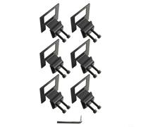 Zilimontt Metal Mattress Retainer Anti Slip Bed Frame Holder Support Stopper Bar Adjustable Width Fastener With Installation Kit For Twin Full Queen King Size Bed Black 6 Pack