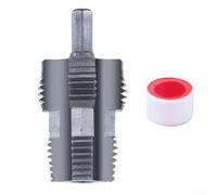 Zilimontt Metal Water Pipe Internal Thread Opener, Precision Inner Hole Drill Pipe Threader for for 4/6 Point and 1 Inch Pipes, Compatible with PVC and Electric Tapping Die(A)