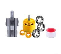 Zilimontt Metal Water Pipe Internal Thread Opener, Precision Inner Hole Drill Pipe Threader for for 4/6 Point and 1 Inch Pipes, Compatible with PVC and Electric Tapping Die(B)