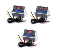 Zilimontt Microcomputer Digital Temperature Controller, Digital Display Thermostat Control Switch, W3001 DC 110V-220V 1500W, Programmable Module for Heating Cooling Applications