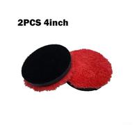 Zilimontt Microfiber Polishing Pad Set for for Auto Body Polish, 2 Pcs Sponge Foam Buffing Wheel Attachments, for for Ultra Soft Car Paint Care Pads for for Waxing, Sealing, Detailing,(4inch)