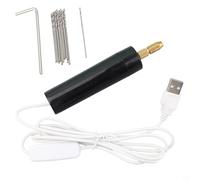 Zilimontt Mini Electric USB Drill Handheld Rotary Engraving Pen for Wood Craft Grinder with 10W Power and 8500RPM Speed, Compatible with Wood, Plastic, Aluminum and