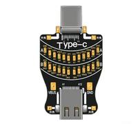 Zilimontt Mobile Phone Tail Board DNDP Type-C Diagnostic Tool for Repair - Dual Backplane Testing with Clear Pin Labels, Resistance Measurement, Charging &