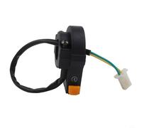 Zilimontt Motorcycle Electric Switch Button - 22mm Ignition Switch for Most Motorcycles, ABS Construction, Front-Mounted Push-Button Starter Replacement,