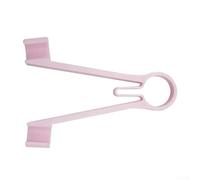 Zilimontt Multimeter Probe Tweezers for Testing Tool, 3 inch Holder with Spring-Loaded Mechanism, Lightweight Carbon-Fiber Arms, Compatible with Standard(Pink)