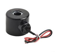 Zilimontt Normally Closed Solenoid Valve Coil for DN06/08/10/15/20/25 1/4" 3/8" 1/2" 3/4" 1" Brass Pneumatic Air Compressor Valve Compatible with 12V 24V 220V Water Oil a(M [DC24V])
