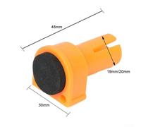 Zilimontt Nylon Bench Dogs with for EVA Sponge Brake Inserts for 19mm and 20mm Dog Holes, 16-Piece Set for Woodworking Workbenches, Clamping and Planing Tasks(19mm)