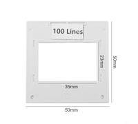 Zilimontt Optical Transmission Diffraction Grating Sheet 50/100/300/600 Lines 2mm Thick PET for Spectrophotometer Light Spectrum Analysis and Teaching Demonstration in(100lines/mm)