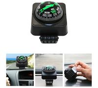 Zilimontt Outdoor Car and Boat Digital For Compass with Damping Dial for Stable Navigation, Accurate 360° Azimuth Reading, Check, Space-Saving ABS Plastic Build,