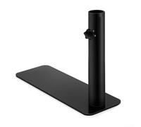 Zilimontt Outdoor Flag Pole Mount Stand, Detachable Steel Construction Tire Base Holder, With 1.5 Inch Diameter, For Car Wheel Home Garden Display