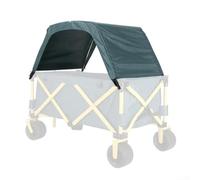 Zilimontt Outdoor Folding Cart Cover Adjustable Sun Shade Canopy For Wagon Trolley 85.5x55cm Oxford Cloth Aluminum Alloy Frame With Storage Bag (blue)